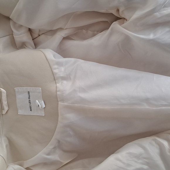 AVEC LES FILLES Floral Print Moto Jacket Size M EUC - Picture 7 of 9